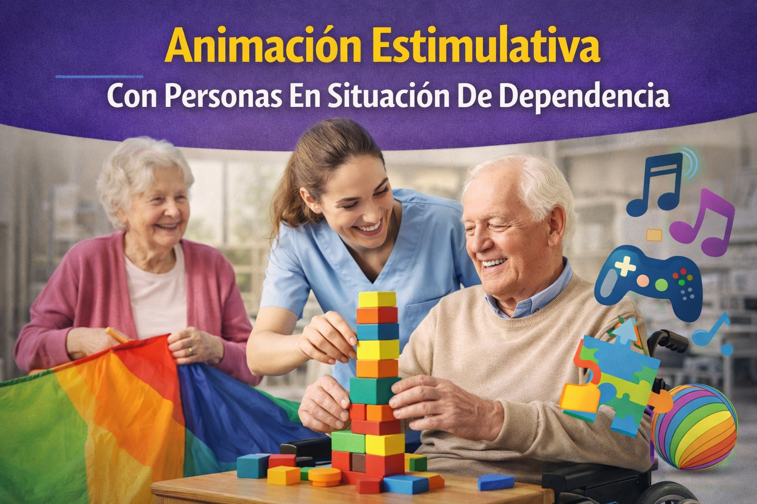 Animación Estimulativa Con Personas En Situación De Dependencia